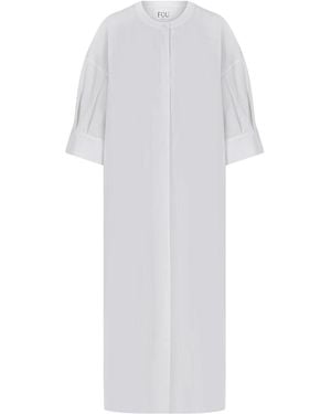 FOB PARIS Apa Shirt Dress - White