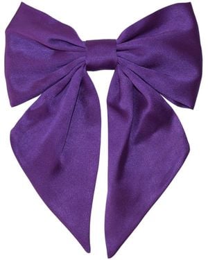 Sylk Hair Bow Clip - Purple
