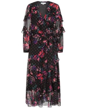 Frock and Frill Susannah Floral Print Midaxi Dress - Black