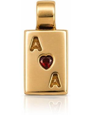 The Lila Lobster Rose Ace Charm Bronze - Metallic