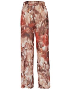By Felizia Maeva Printed Wide-Leg Pants - Red