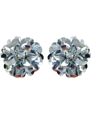 PINAR OZEVLAT Metallic Blossoms - Blue