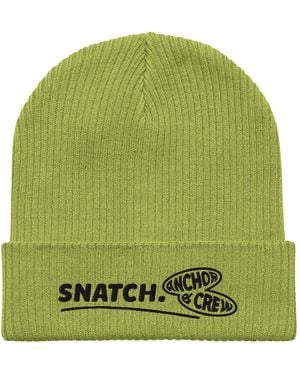 Anchor and Crew Leaf Snatch Gen. Organic Cotton Embroidered Beanie - Green