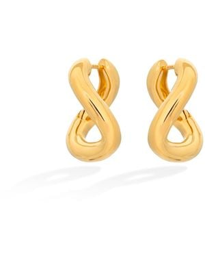 Shabella Nyc Bold Twirl Earrings - Metallic