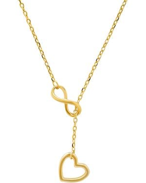 Kylie Harper Infinity Heart Y Necklace - Metallic