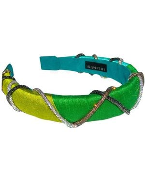 Simitri Key Lime Braided Headband - Green