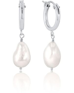 SET & STONES Adelle Hoops - White