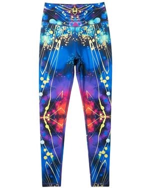 Lilia Munn Nebula Leggings - Blue