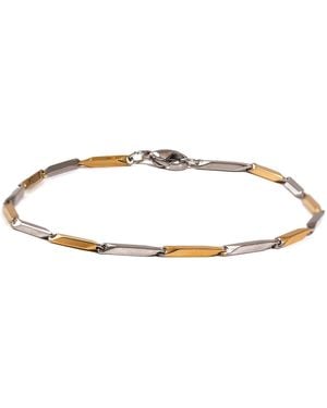 Ebru Jewelry Dual Strength & Chain Bracelet - Metallic