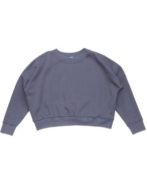 Meijerhof Melina Sweatshirt Anthracite Oversized Cropped - Blue