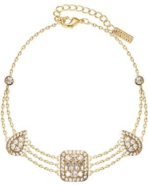 Adriana Pappas Designs Chained Crystal Bracelet - Metallic