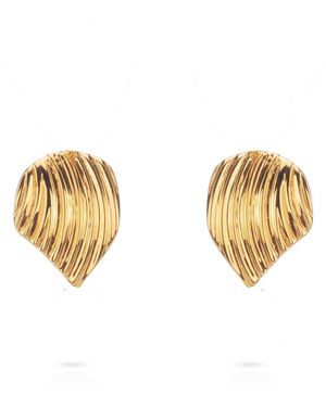 Augustine Jewels Shell Stud Earrings - Metallic