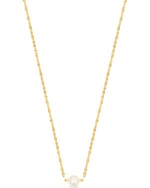 Esterah Petit Floating Pearl Necklace - Metallic