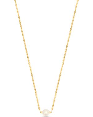 Esterah Petit Floating Pearl Necklace - Metallic