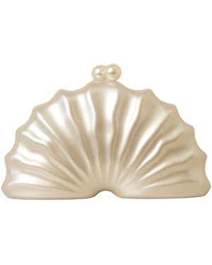Sara Mirza Neutrals Paloma Seashell Clutch - Natural