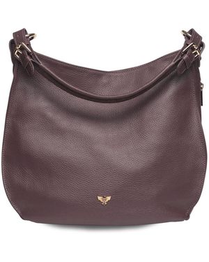Apatchy London The Harriet Port Leather Bag - Purple