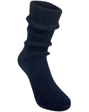 HIGH HEEL JUNGLE by KATHRYN EISMAN Cashmere Socks - Blue