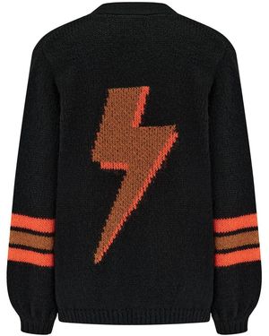 Sugarhill Yvette Cardigan, Lightning Flash - Black