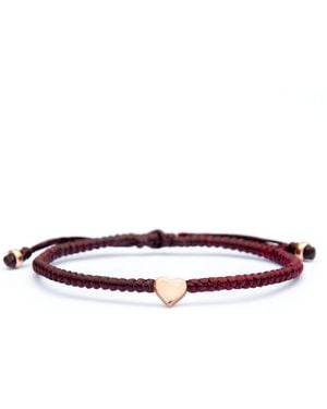 Harbour Uk Rose Rope Bracelet - Red