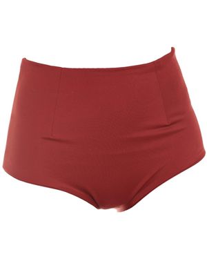 Rêve De Rive Ophelia Bordeaux Bikini Bottom - Red