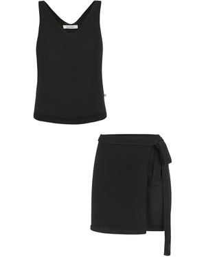 SALANIDA Mare 100% Linen Co-Ord - Black