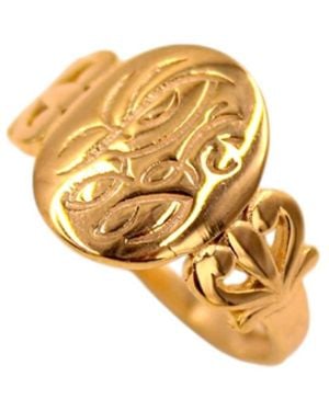 1610Istanbul Istanbulite Signet Ring - Metallic