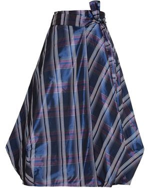 Bianca Popp Wrapped Skirt - Blue