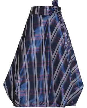 Bianca Popp Wrapped Skirt - Blue