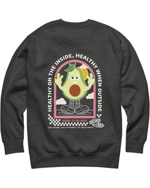 Anchor and Crew Heather Ripe Avocado Dial-A-Local Organic Cotton Sweatshirt - Grey