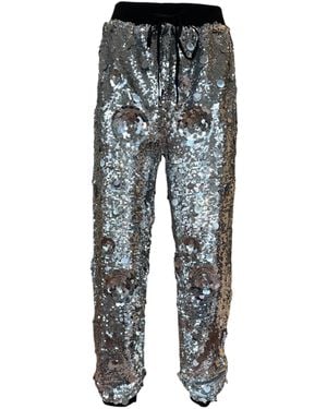 Any Old Iron Petal To The Metal Sequin Joggers - Grey