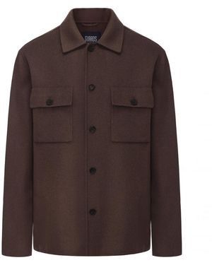 Guards London Oliver Blind-Seam Overshirt - Brown