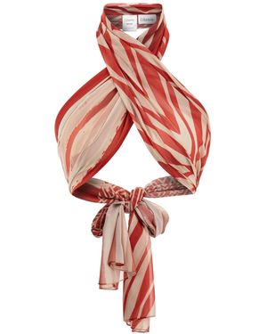 Lilamie Aruba Crossed Wrap Style Summer Bustier Top - Red