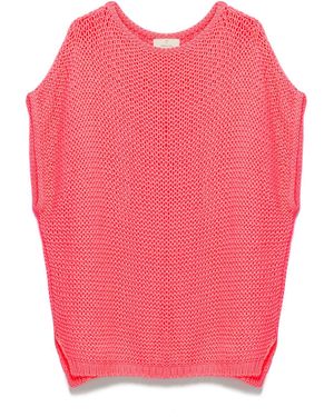 Peraluna Fiona Openwork Knit Tunic - Pink
