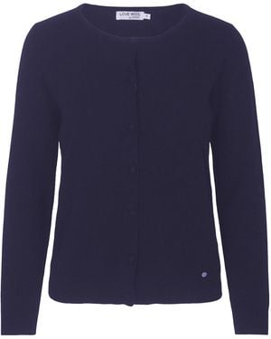 tirillm Emilie Basic Cashmere Cardigan - Blue