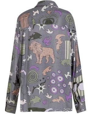 Iodes Ayvalık Oversized Shirt - Gray