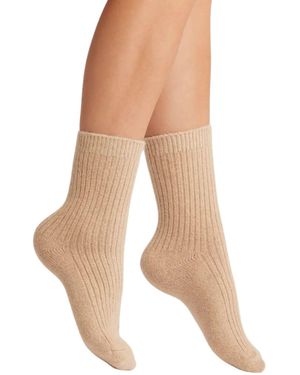 HIGH HEEL JUNGLE by KATHRYN EISMAN Neutrals Cashmere Cloud Sock - Brown
