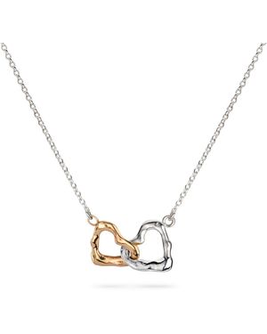 Lulu and Boo Jewellery Molten Heart Infinity Necklace - Metallic