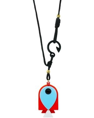Gissa Bicalho Handmade Necklace Fish - Red