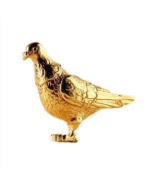Lee Renee Pigeon Lapel Pin– - Metallic
