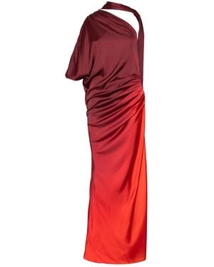 Ofuure Dawn Drape Maxi Dress - Red
