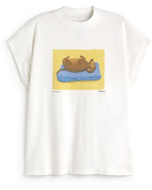 Thinking Mu Siesta Dog Volta T-Shirt - White