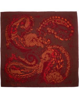 Richard Allan London Illusion Silk Scarf - Red