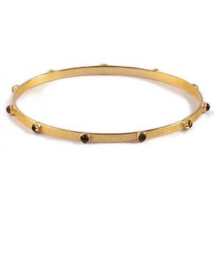 Goddess Charms Solar Plexus Chakra Bangle - Metallic