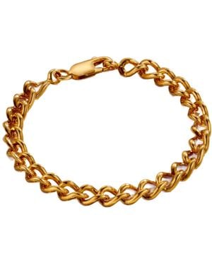 Posh Totty Designs Plated Large Curb Chain Bracelet - Metallic