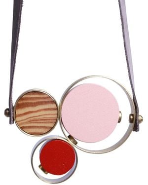 Svetlana Vukov Neutrals Sand& Triple Orbit Necklace1 - Red