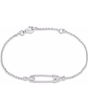 True Rocks Safety Pin Bracelet - Metallic
