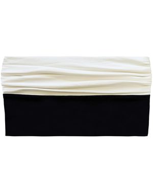 NUAJE NUAJE Isabelle Ruched Bikini Tube Top - Black
