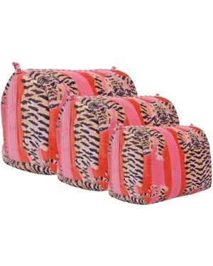 Conscious Yoga Collective The Tibetan Tiger Velvet Travel Set - Red