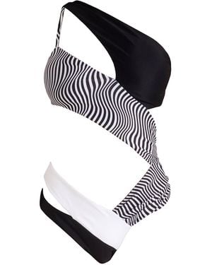 Sancha the Brand Calidi Groovy One Piece Swimsuit - Black