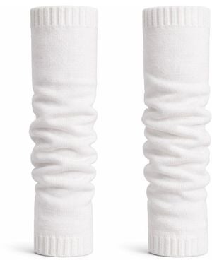 Fiora Muse Cashmere Arm Warmers - White
